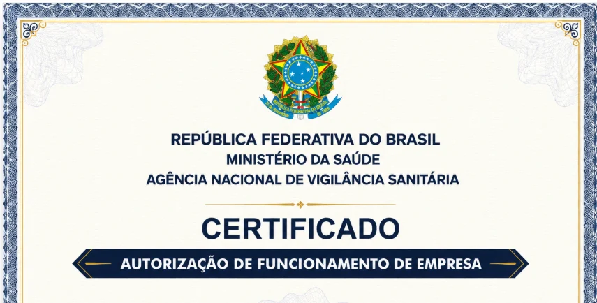 Certificado de Autorização de Funcionamento de Empresa — AFE Anvisa
